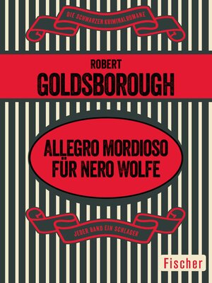 cover image of Allegro mordioso für Nero Wolfe